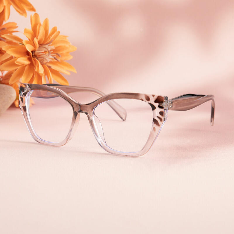 Kristin Cat Eye Gray Glasses