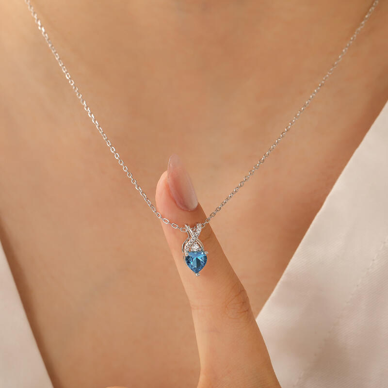 Jeulia Fine Infinity Custom Heart Necklace