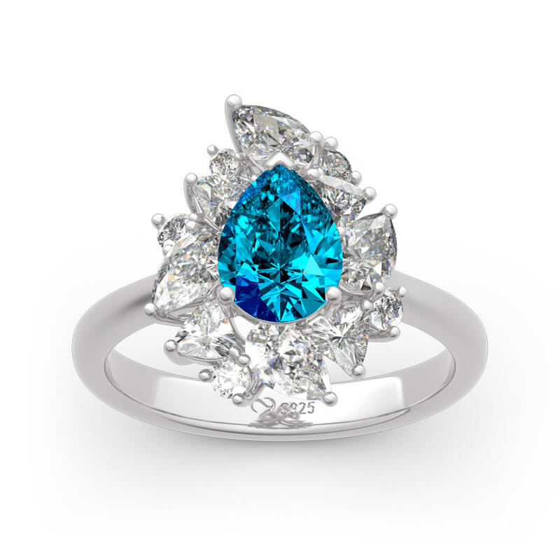 Jeulia "Love is in the Air" Sterling Silver Ring