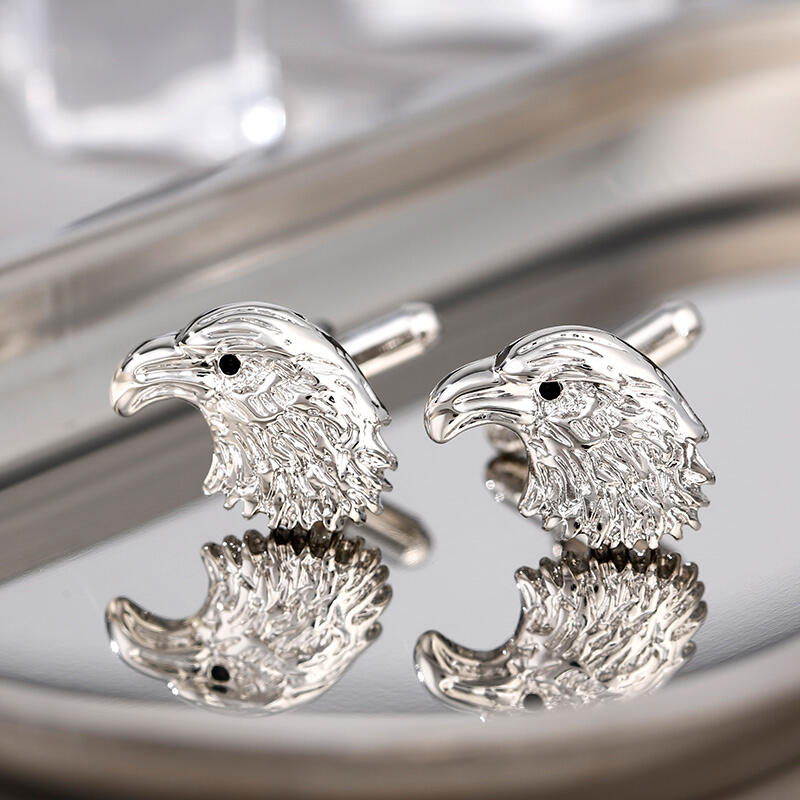 Jeulia ヴィンテージ イーグル 銅素材 メンズ カフス