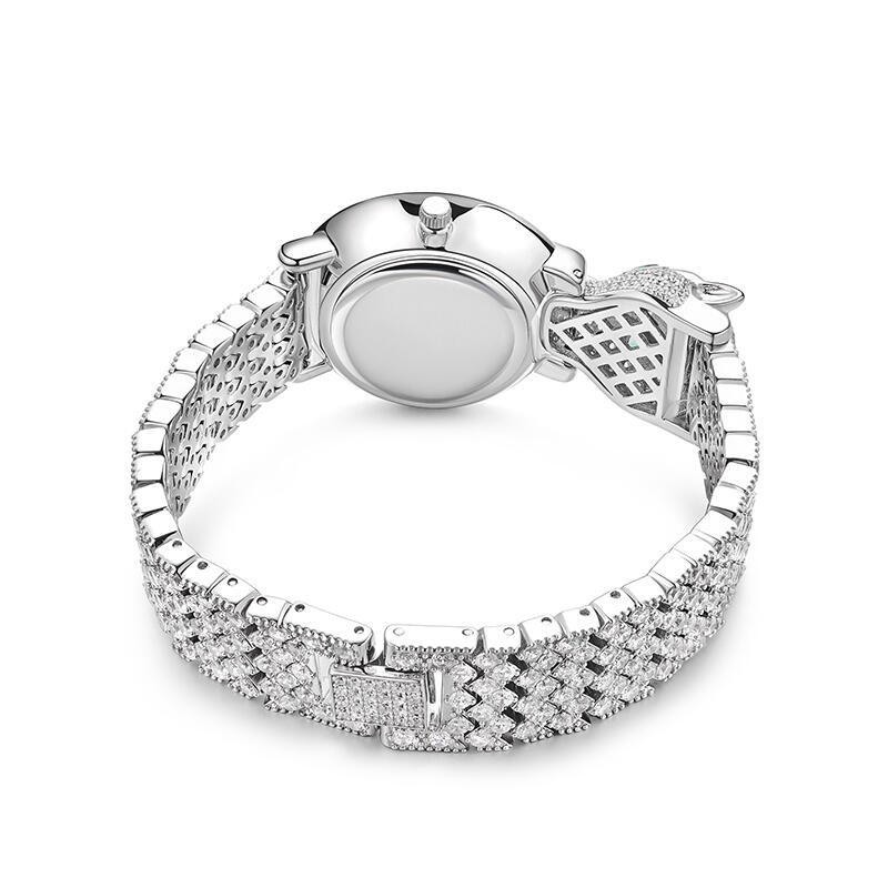 Jeulia "Radiant Wildness" Leopard Design Round Case Quartz Women's Watch