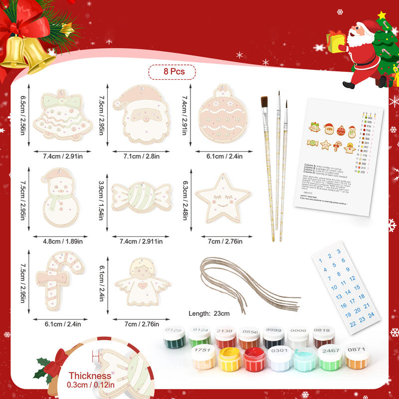 DIY-Weihnachtsbaumschmuck-Set mit Schneemann Stilvolles Geschenk für die Familie