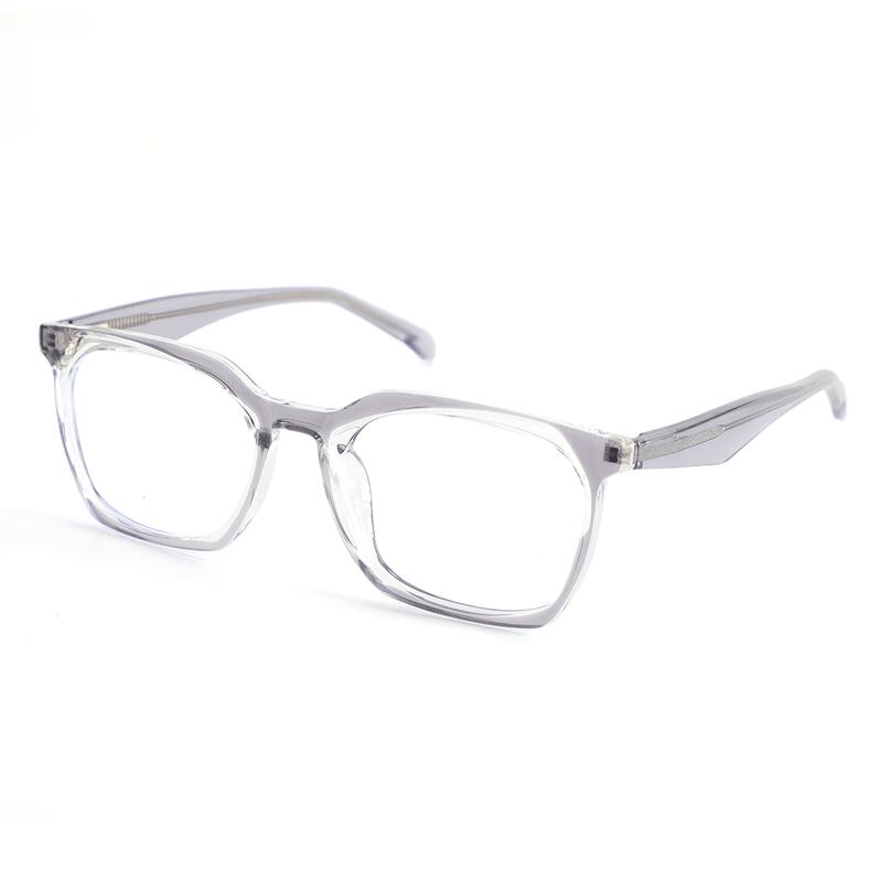 Ted Rechteckige Graue Brille