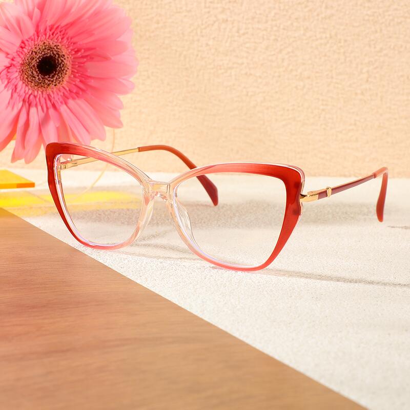 Occhiali da Vista Blake Cat Eye Rosso 