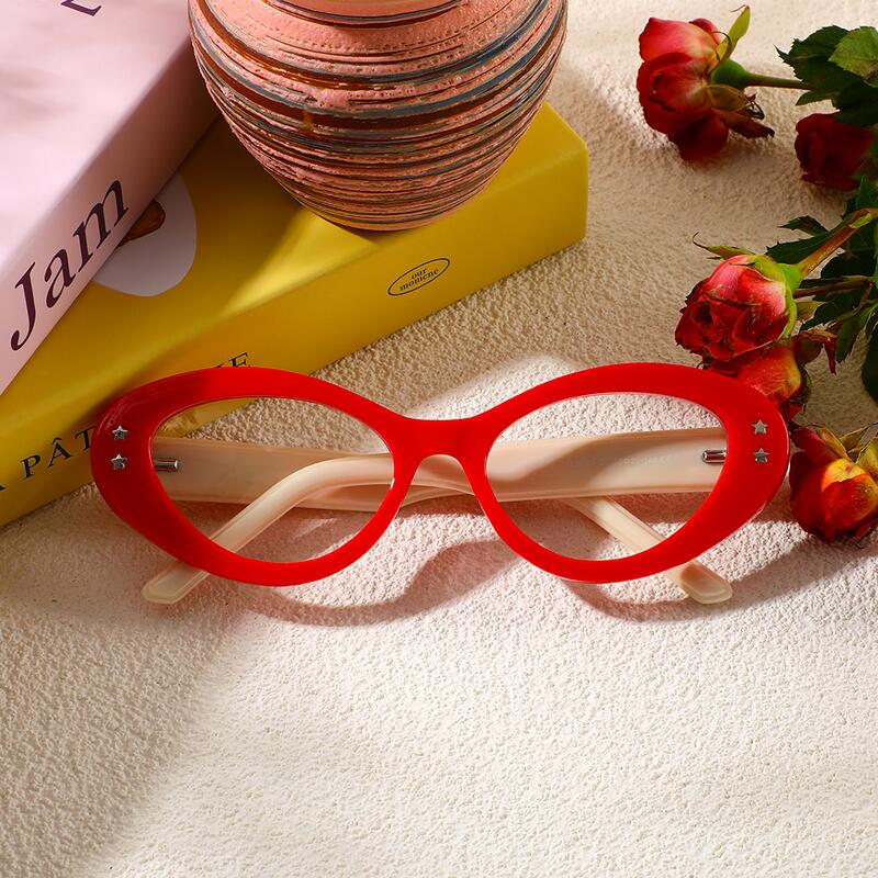 Beck Cat Eye Rote Brille