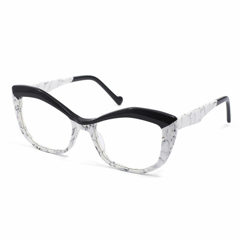 Sallins Cat Eye White Glasses