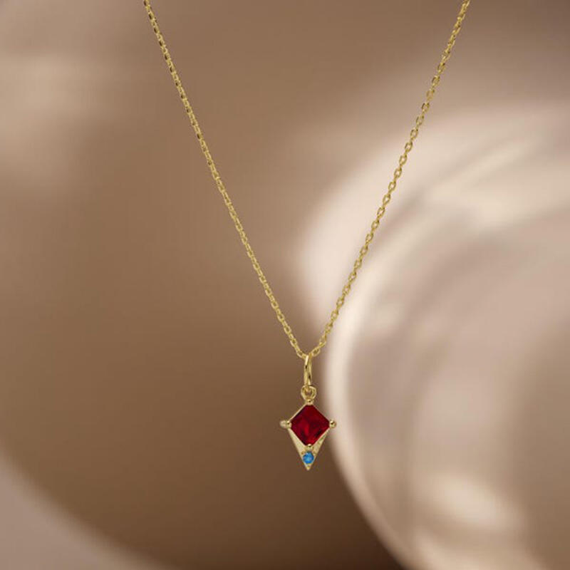 Personalized Irregular Birthstone Exquisite Christmas Gift for Wife