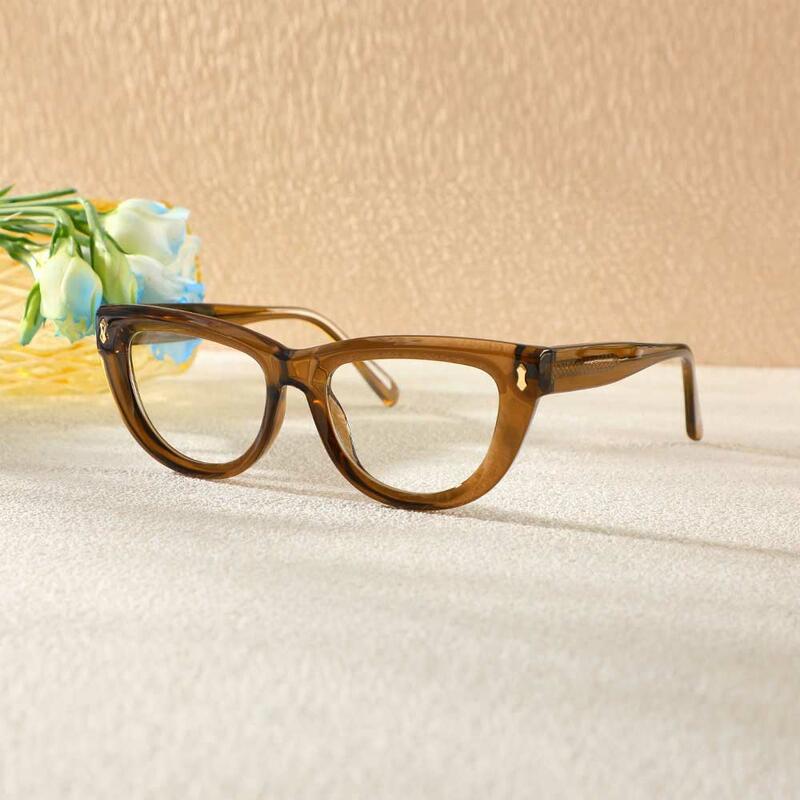 Rhys Ovale Braune Brille