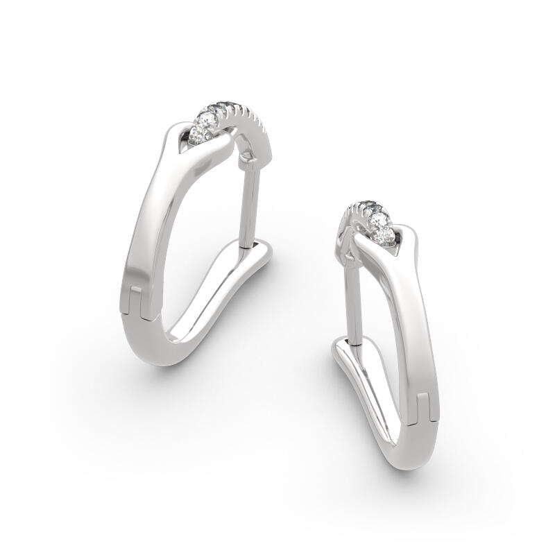 Jeulia Boucles d'Oreilles Noeud en Argent Sterling