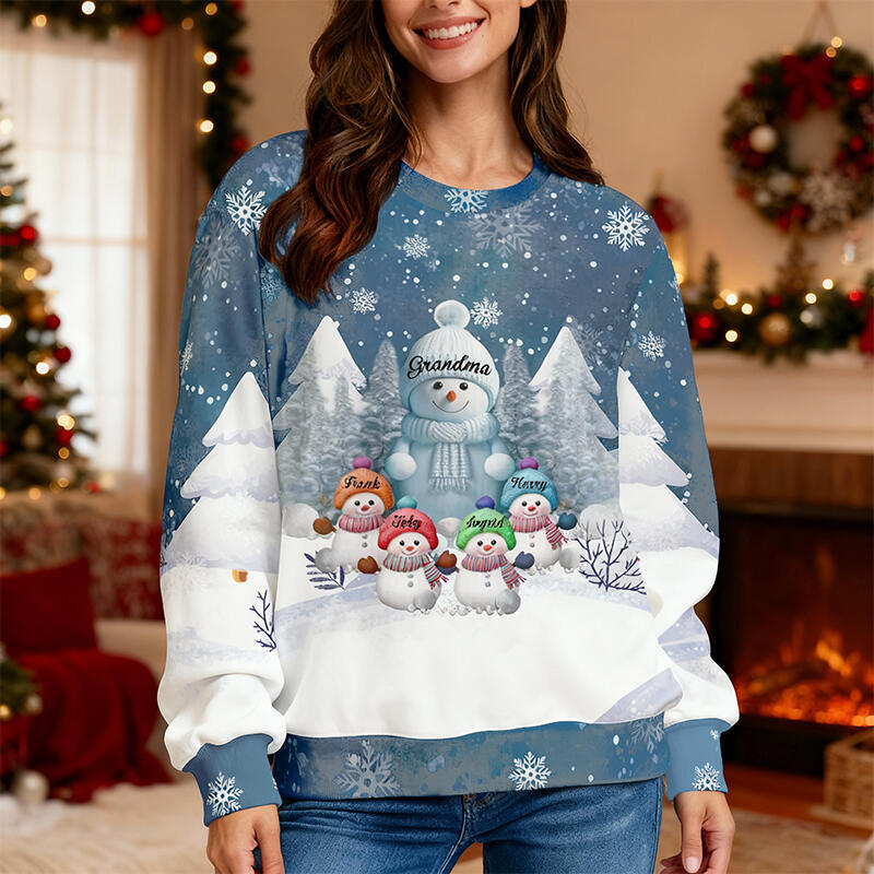 Pull moche personnalisé unisexe avec motif personnalisé pour enfants adorable cadeau de Noël pour sa famille