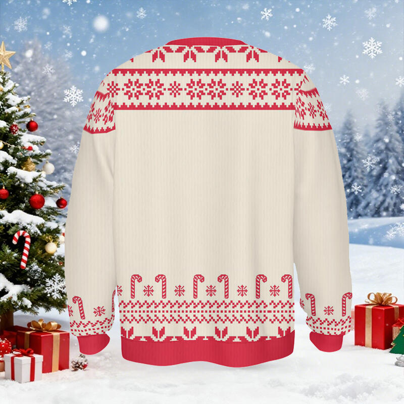 Personalized Ugly Sweater Unisex Daddy Grinch Custom Kids Cartoon Design Perfect Christmas Gift for Father