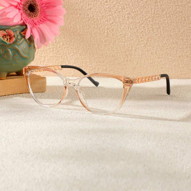 Minnie Cat Eye Champagne Brille