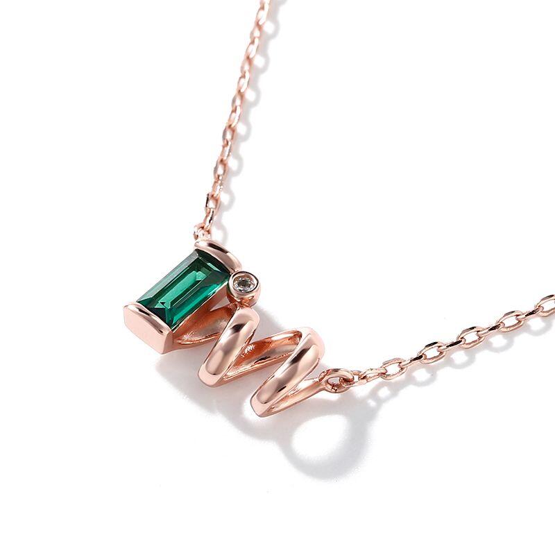 Jeulia "I'm Proud of Who I Am" Sterling Silver Personalized Necklace