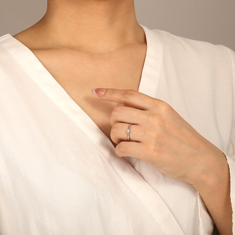 "My World"  Stackable Dainty Ring
