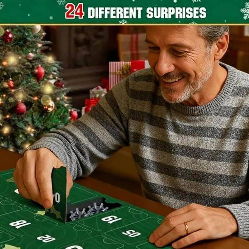 Calendario de Adviento de Herramientas de Golf, Caja Sorpresa de Regalos de Navidad para Aficionados al Golf