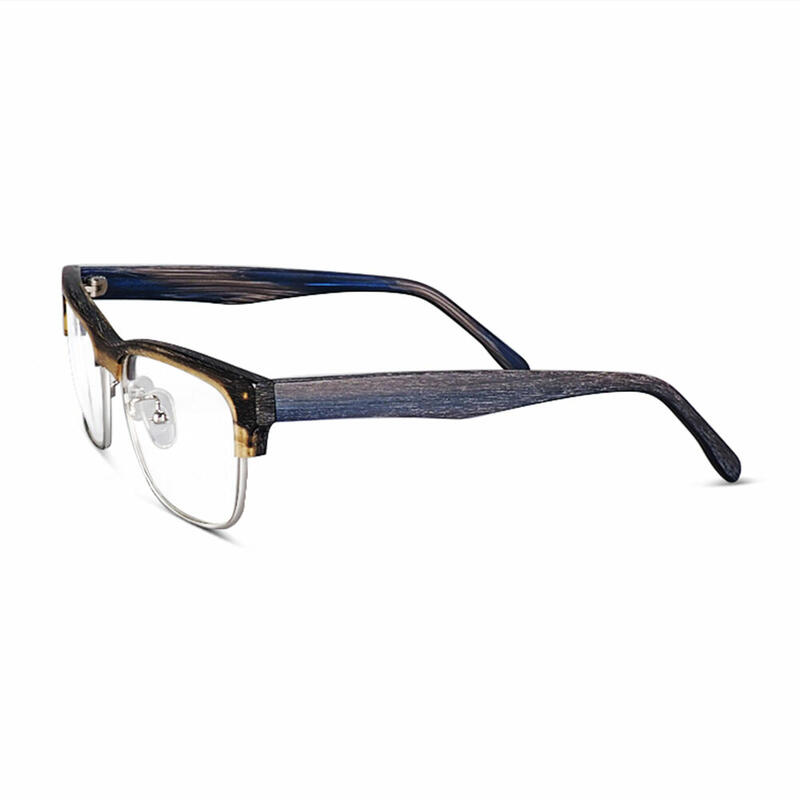 Bruce Rectangle Grey Glasses