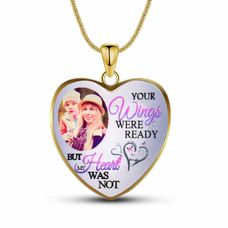 写真入れ ハート ネックレス