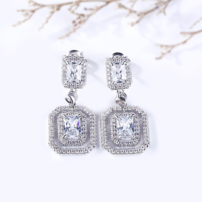 Jeulia Coronation Drop Earrings
