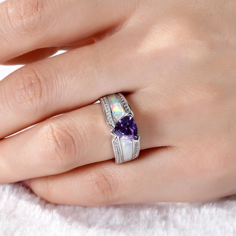 Jeulia Anillo De Talla De Billón En Plata De Ley