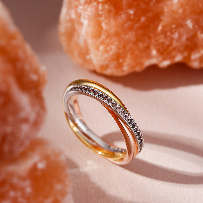 Jeulia 3色 シルバー レディース リング