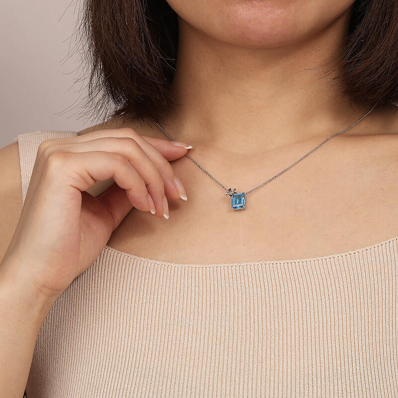 "Flower Of The Sea" Radiant Cut Necklace