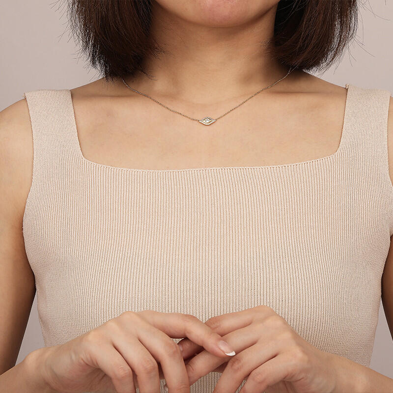"Believe Me" Round Cut Necklace