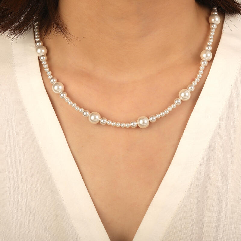 "Sternenverzauberung" 3.5-10.0mm Süßwasserperlenkette