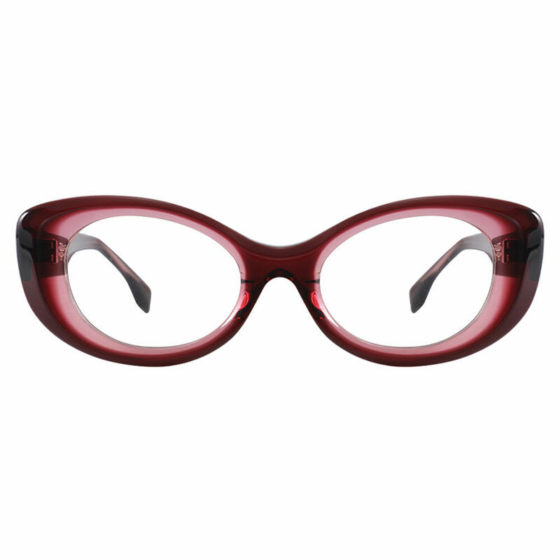 Octavia Cat Eye Red Glasses