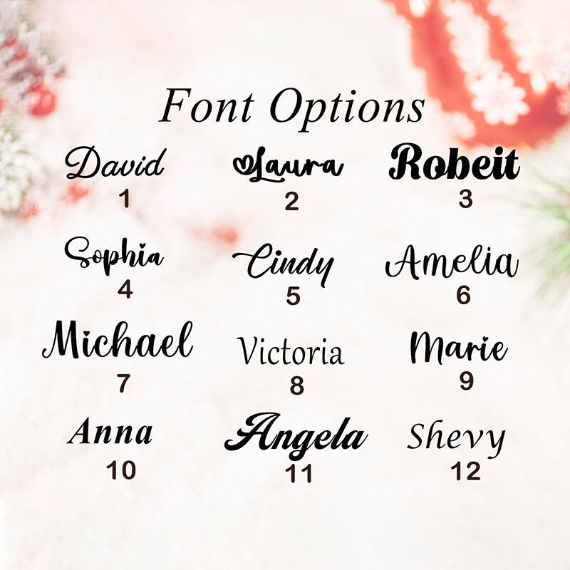 Julklappspåse med personligt namn och valfri bokstav Speciell present till familjen