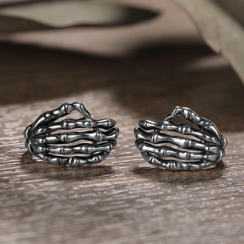 Jeulia "Gothic Style" Skelett Sterling Silber Ohrringe