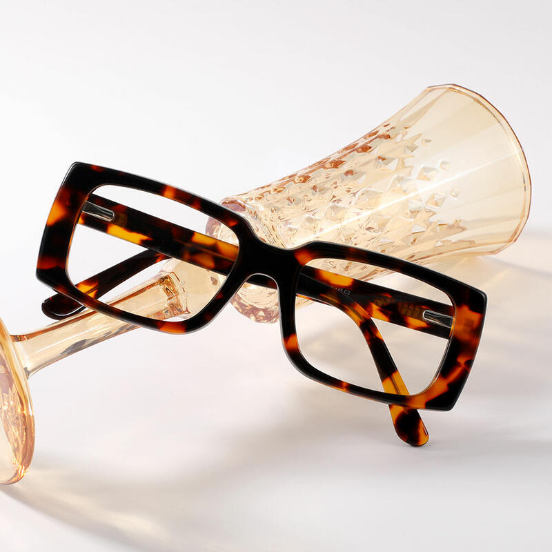 Hanif Square Tortoise Glasses