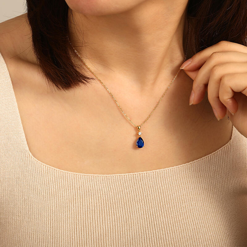 "Magic in Your Eyes" Pear Cut Necklace