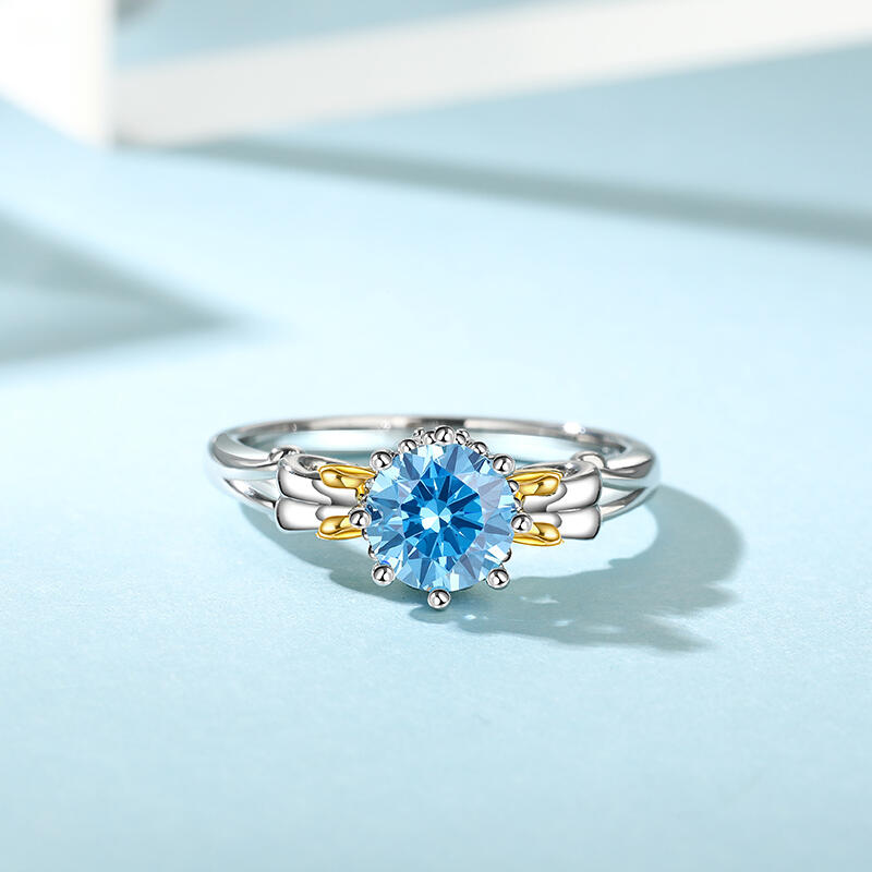 Jeulia Bague de carrosse Princesse Citrouille  Coupe Ronde Argent Sterling