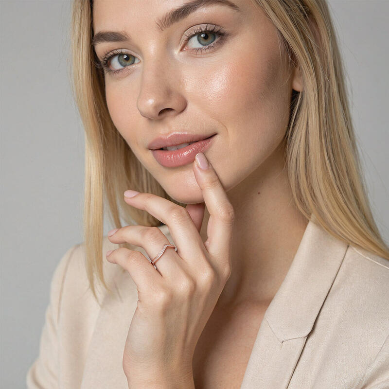 "I Want To Hold Your Hand" Classic Wedding Ring