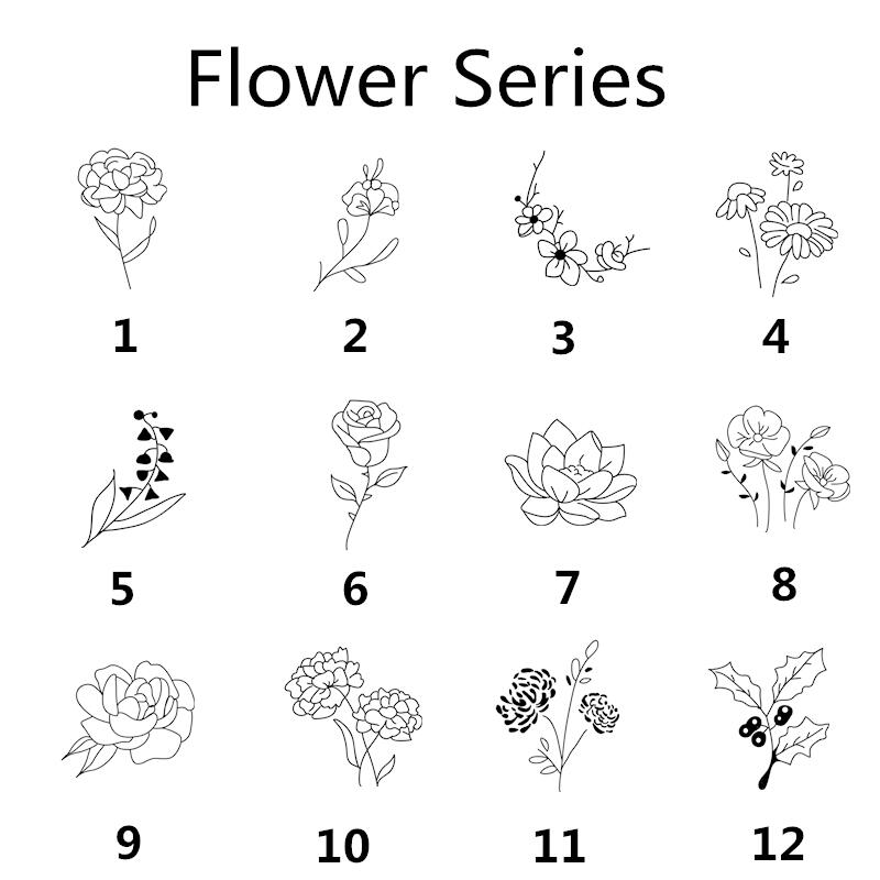 ステンレス 誕生 花 投影 写真 写真入れ ネックレス