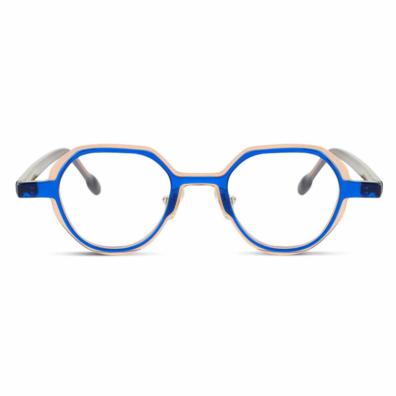 Avery Runde Blaue Brille
