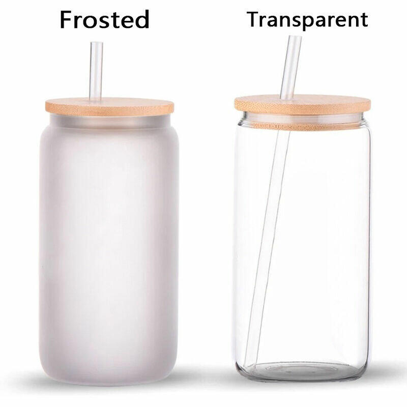 Personalized Name Glass Cup with Lid And Straw And Custom Birthflower Beautiful Present for Daughter