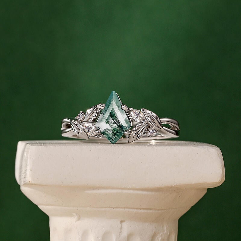 Moss Agate Ring