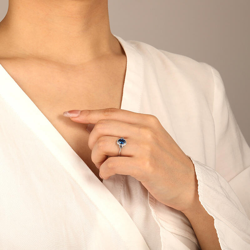 "Nothing Compares To You" Oval Cut Halo Engagement Ring