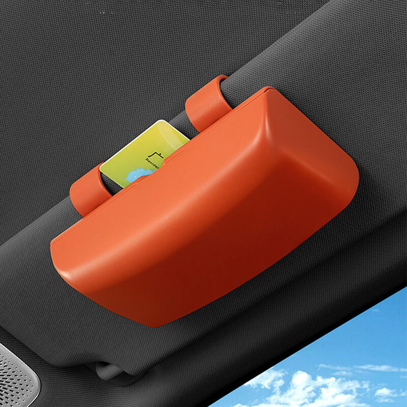 Personalized Car Glasses Storage Box Sunglasses Case Sun Visor Clip Gift for Men