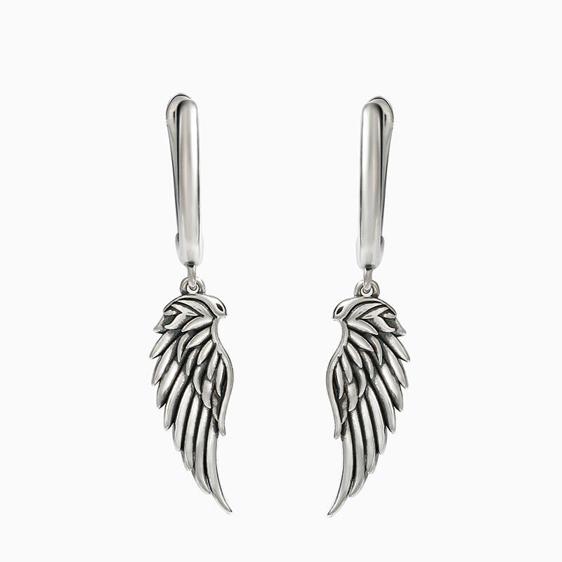 Jeulia "Fly With Me" Wing Sterling Silver Earrings