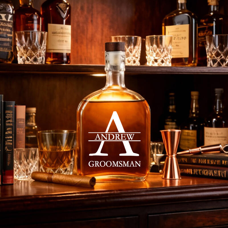 Personalized Name Whiskey Bottle Simple Gift for Family