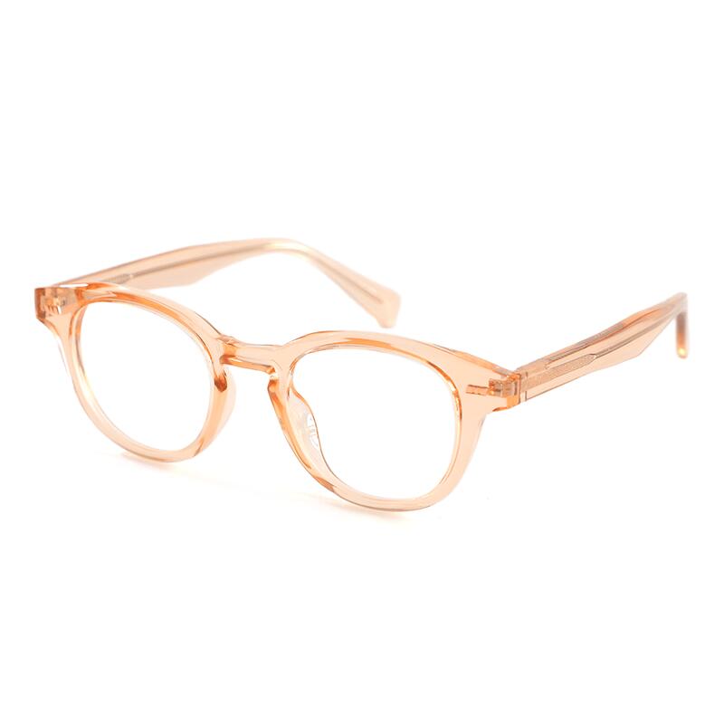 Daisy Runde Champagne Brille