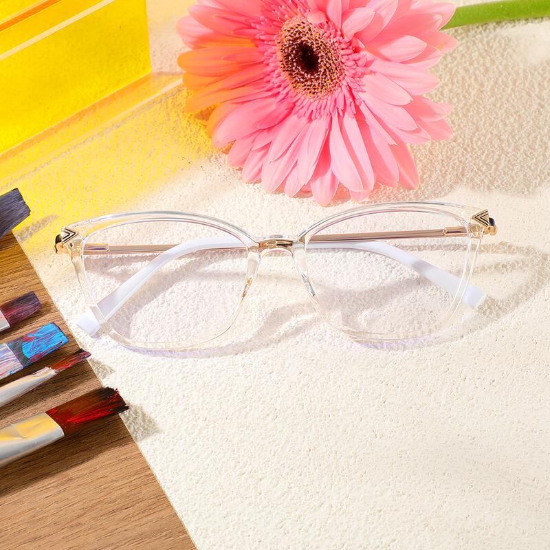 Occhiali da Vista Malthus Cat Eye Chiaro 