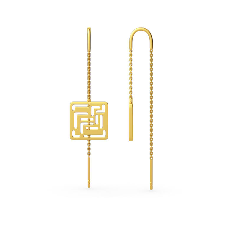 جوليا أقراط من الفضة الإسترليني على شكل بوصلة