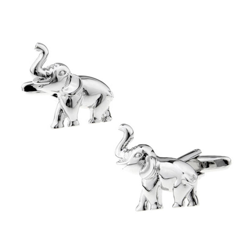 Jeulia Vintage de Elefante Gemelos de Cobre para Hombre