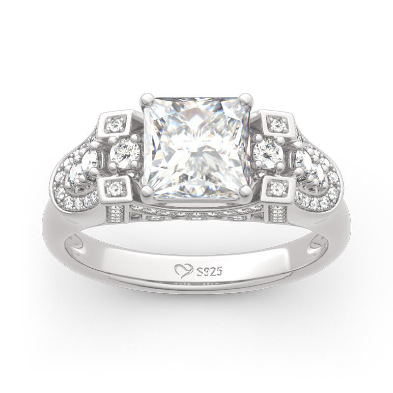 Jeulia Anel de prata esterlina gold gate bridge