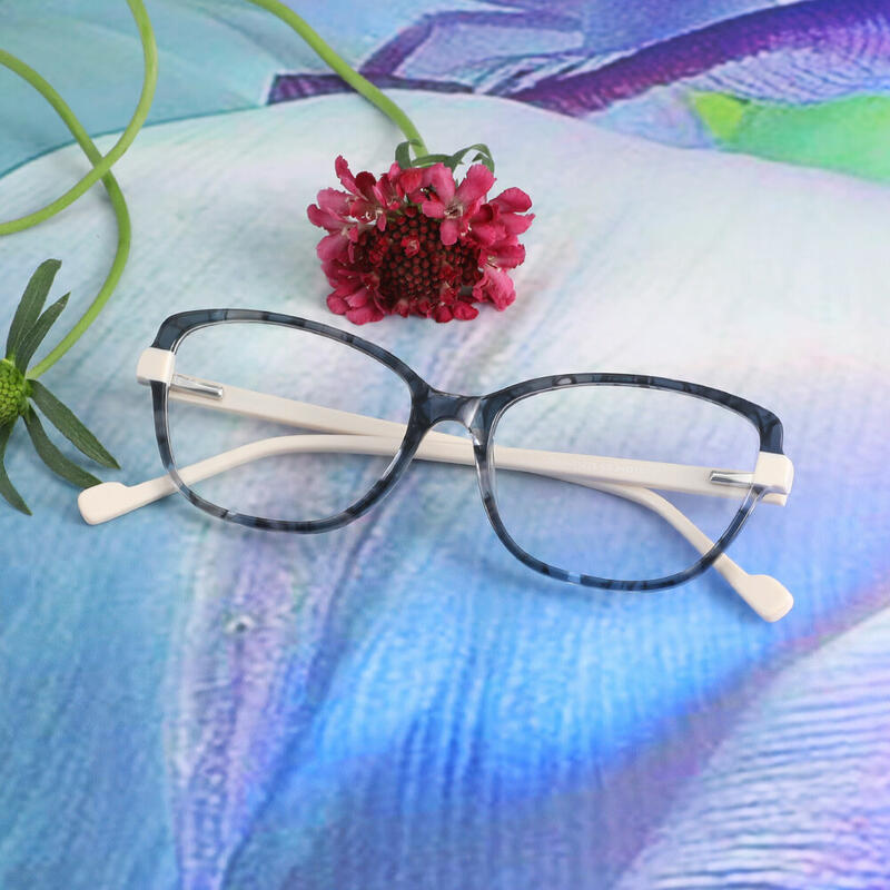 Hedy Cat Eye Grey Glasses