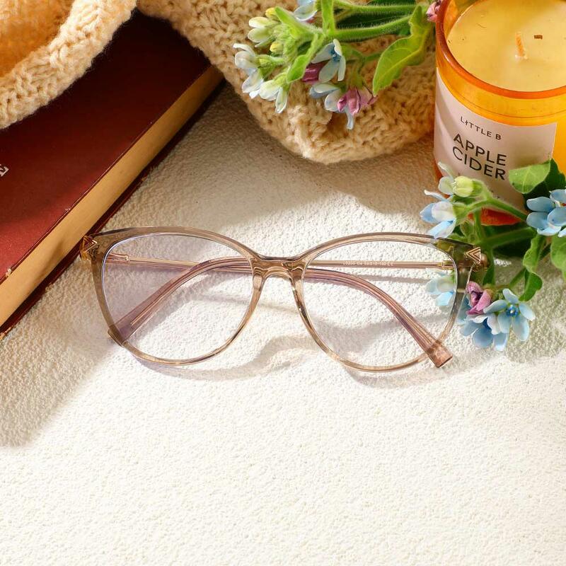 Lunettes de Vue Bray Cat Eye Champagne 