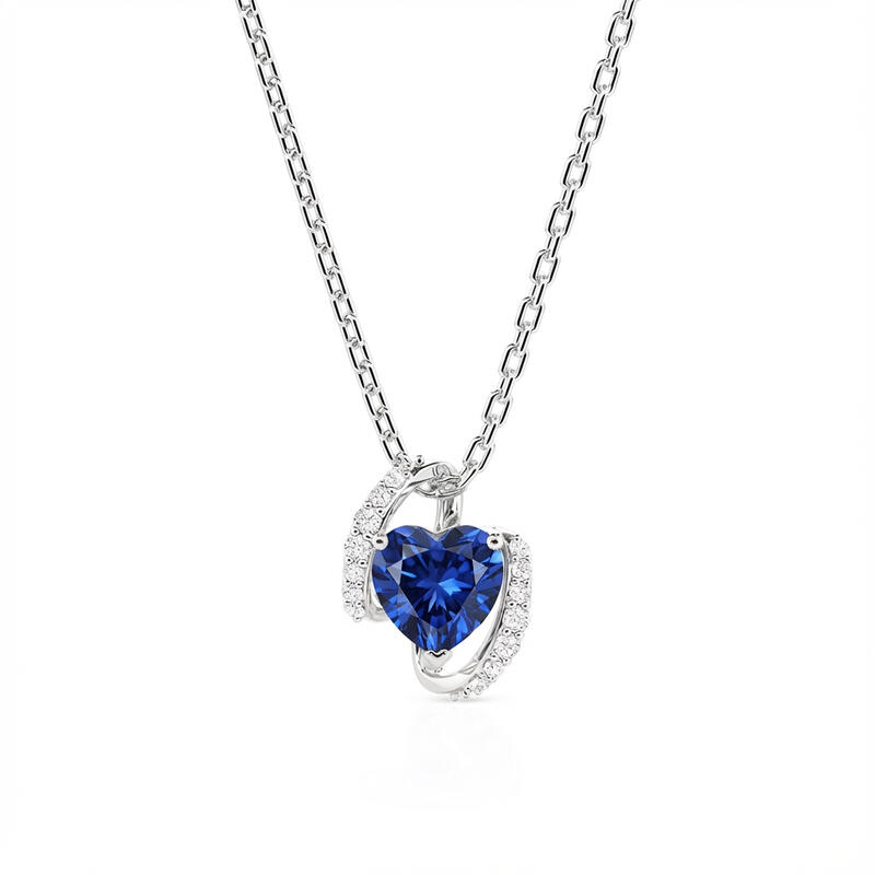 Jeulia Custom Classic Infinity Heart Birthstone Necklace